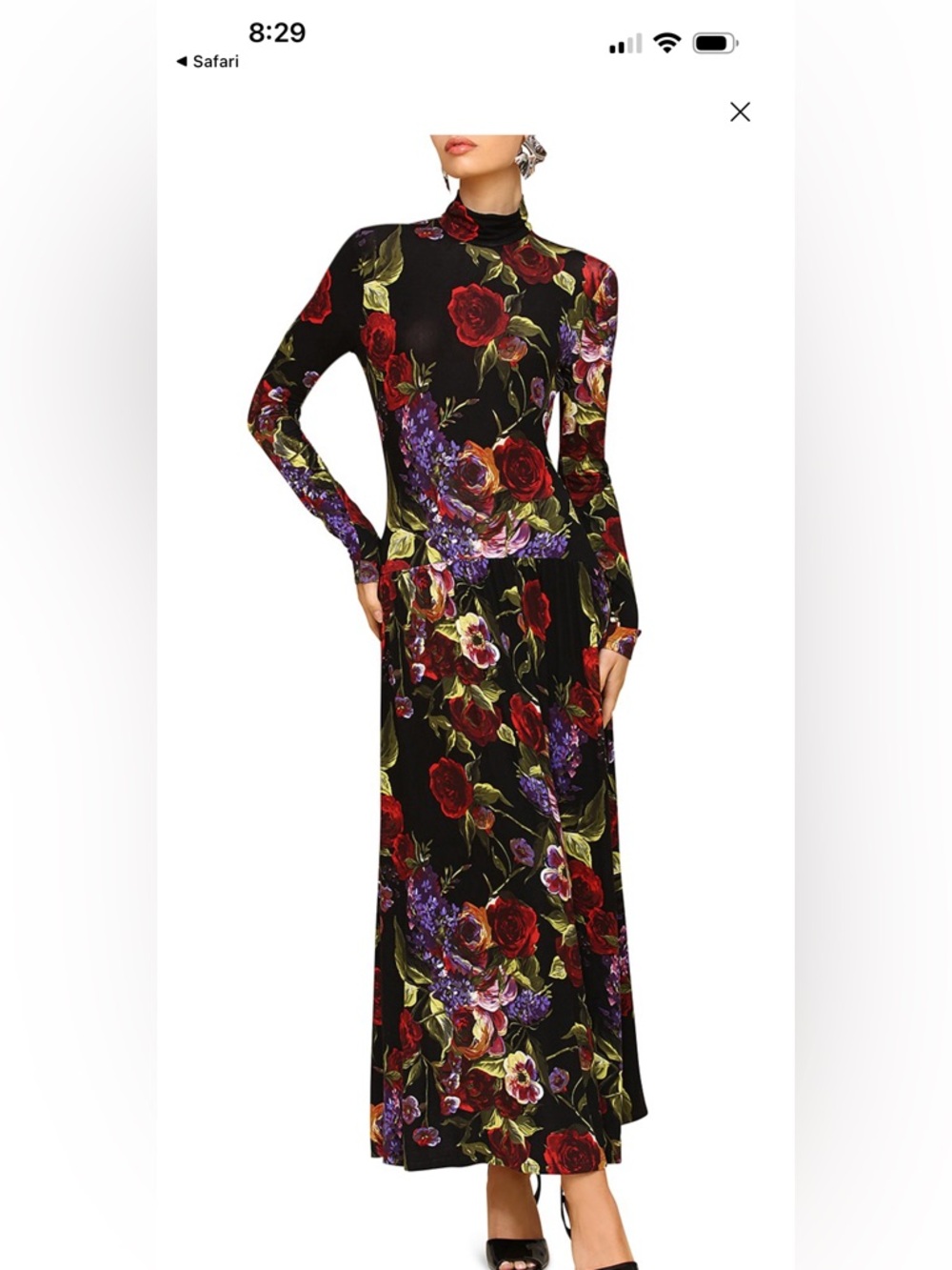 AVEC LES FILLES DARK PORTOFINO ROSE MAXI DRESS - Picture 5 of 9